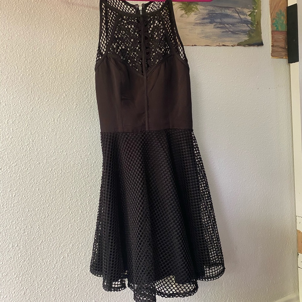 Knit black dress